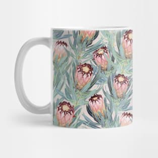 Pale Painted Protea Neriifolia Mug